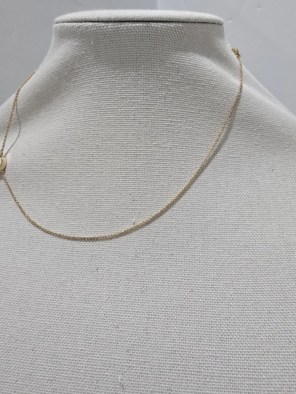 Tory Burch Logo Necklace Gold Cream
